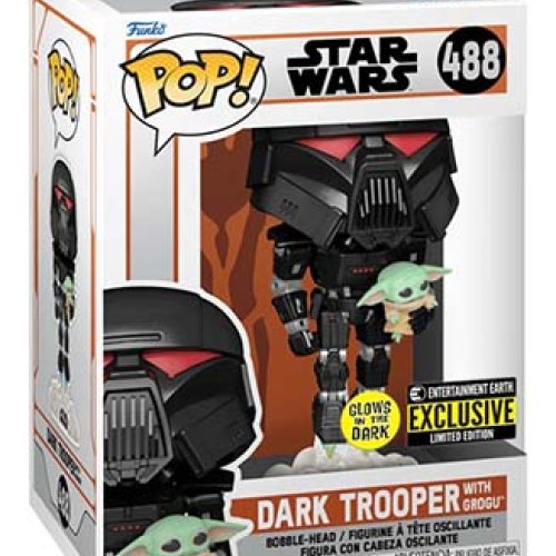POP! : Star Wars Mandalorian Dark Trooper  BY FUNKO (488)